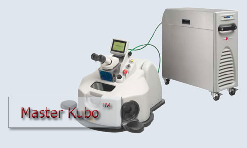 Master Kubo series precision fiber delivered pulsed laser spot welding work station