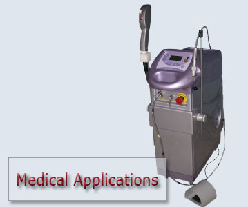 Laservall can accomodate certain types of medical laser applications